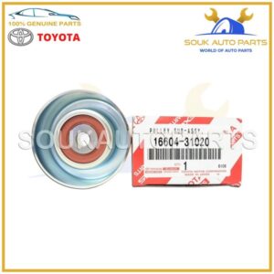 16604-31020 Genuine Toyota DRIVE BELT IDLER PULLEY SUB ASSY, NO.2 1660431020 OEM