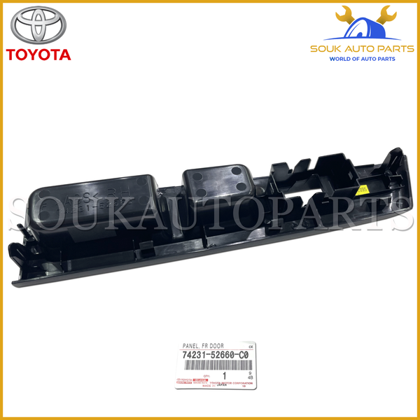 74231-52660-C0 Genuine Toyota PANEL, FRONT ARMREST BASE, UPPER RH 7423152660C0