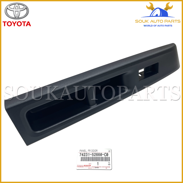 74231-52660-C0 Genuine Toyota PANEL, FRONT ARMREST BASE, UPPER RH 7423152660C0