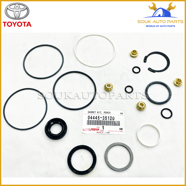 04445-35120 Genuine Toyota GASKET KIT, POWER STEERING GEAR (FOR RACK & PINION)
