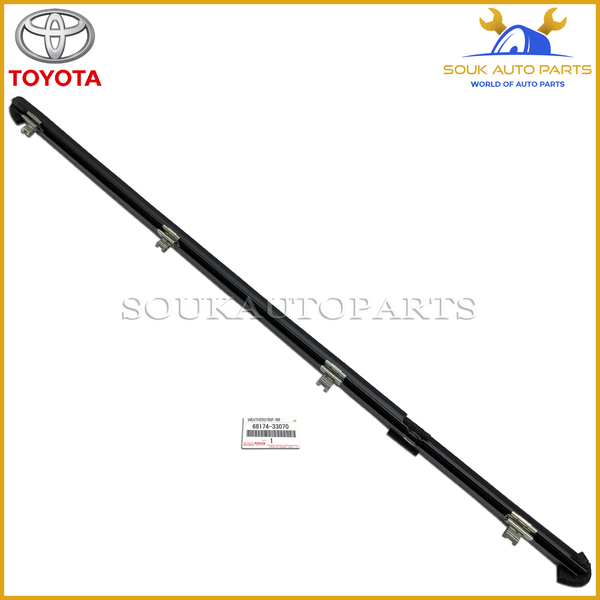 68174-33070 Genuine Toyota WEATHERSTRIP ASSY, REAR DOOR GLASS, INNER 6817433070