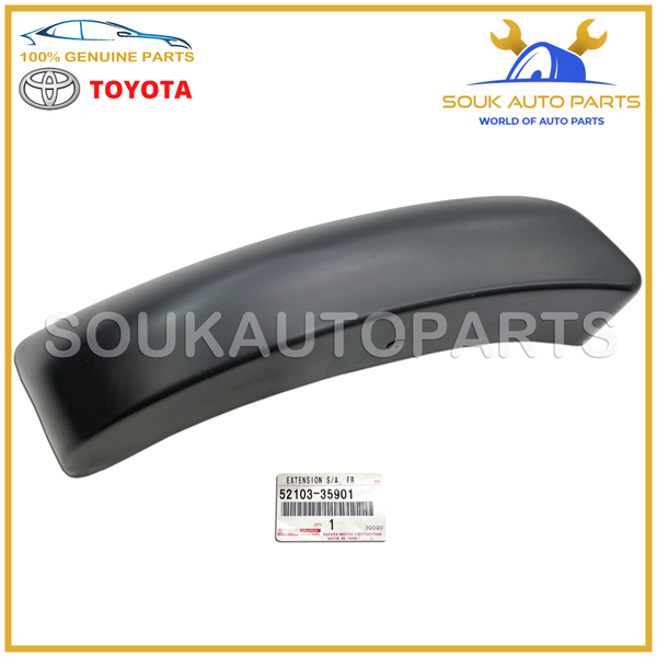 52103-35901 Genuine Toyota FRONT BUMPER EXTENSION, LH 5210335901 4RUNNER 1KZ
