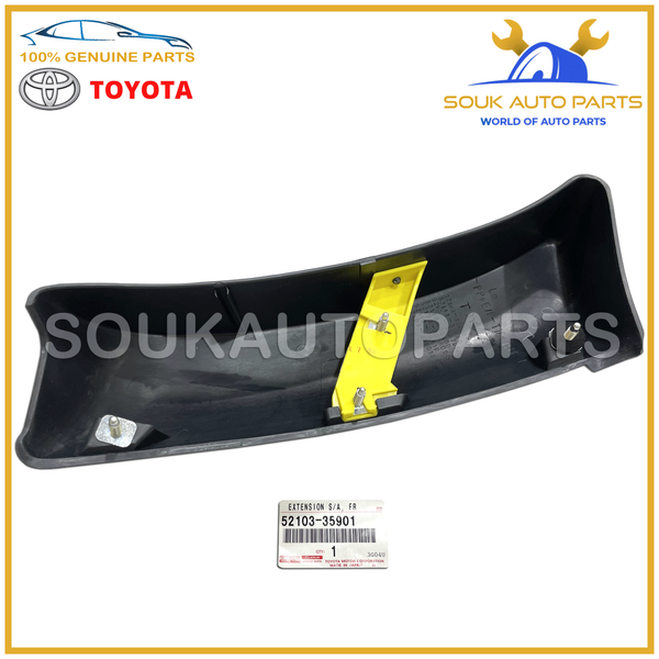 52103-35901 Genuine Toyota FRONT BUMPER EXTENSION, LH 5210335901 4RUNNER 1KZ