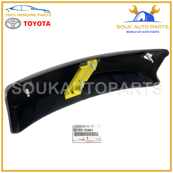 52103-35901 Genuine Toyota FRONT BUMPER EXTENSION, LH 5210335901 4RUNNER 1KZ