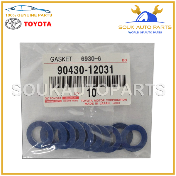 90430-12031 Genuine Toyota Lexus (SET of 10) OIL DRAIN PLUG WASHER GASKET