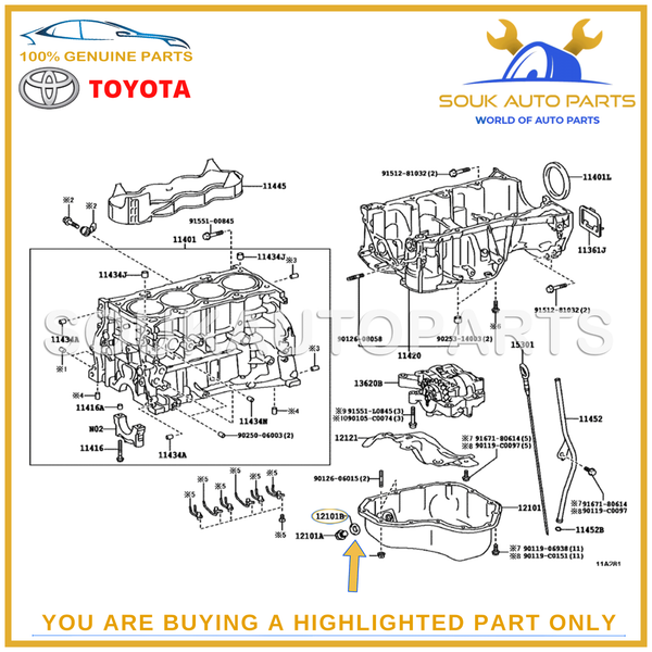 90430-12031 Genuine Toyota Lexus (SET of 10) OIL DRAIN PLUG WASHER GASKET