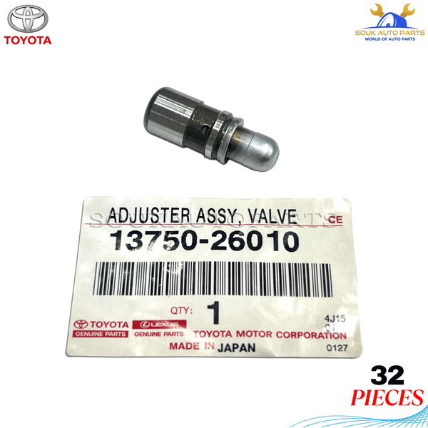 13750-26010 Genuine Toyota 32 Pcs ADJUSTER ASSY, VALVE LASH 1VD-FTV LEXUS LX570