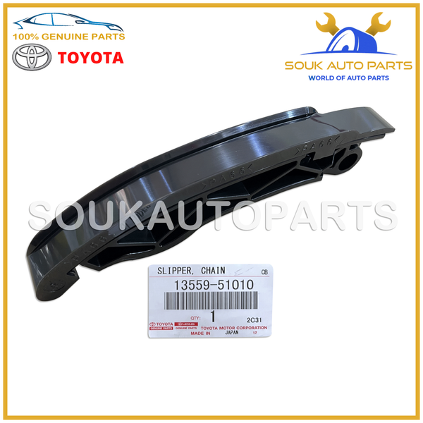 13559-51010 Genuine Toyota SLIPPER, CHAIN TENSIONER 1355951010 OEM