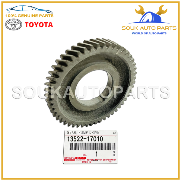 13522-17010 Genuine Toyota GEAR, PUMP DRIVE SHAFT 1352217010 OEM