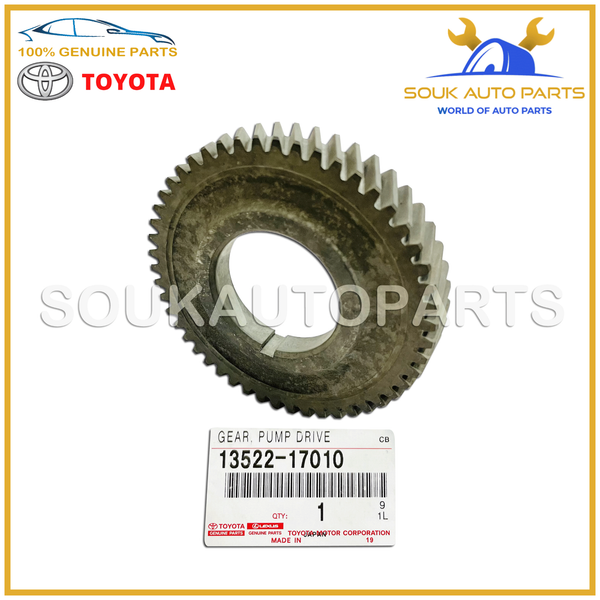 13522-17010 Genuine Toyota GEAR, PUMP DRIVE SHAFT 1352217010 OEM
