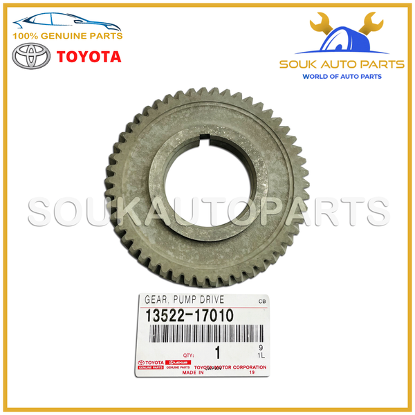 13522-17010 Genuine Toyota GEAR, PUMP DRIVE SHAFT 1352217010 OEM