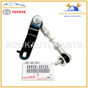 48906-35020 Genuine Toyota LINK ASSY, HEIGHT CONTROL SENSOR, RR  4890635020 OEM