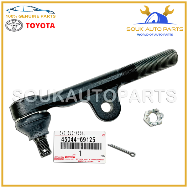 45044-69125 Genuine Toyota END SUB-ASSY, STEERING RELAY ROD, RH/LH 4504469125