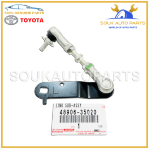 48906-35020 Genuine Toyota LINK ASSY, HEIGHT CONTROL SENSOR, RR  4890635020 OEM