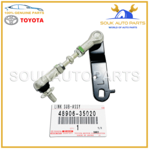 48906-35020 Genuine Toyota LINK ASSY, HEIGHT CONTROL SENSOR, RR  4890635020 OEM