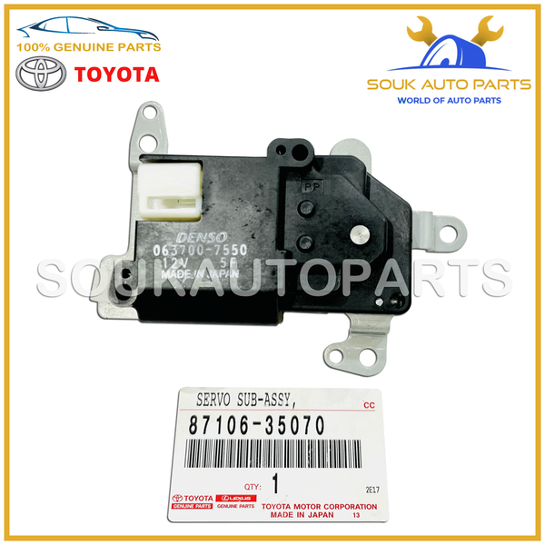 87106-35070 Genuine Toyota DAMPER SERVO SUB ASSY 8710635070 OEM