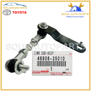 48906-35010 Genuine Toyota LINK ASSY, HEIGHT CONTROL SENSOR, RR 4890635010 OEM