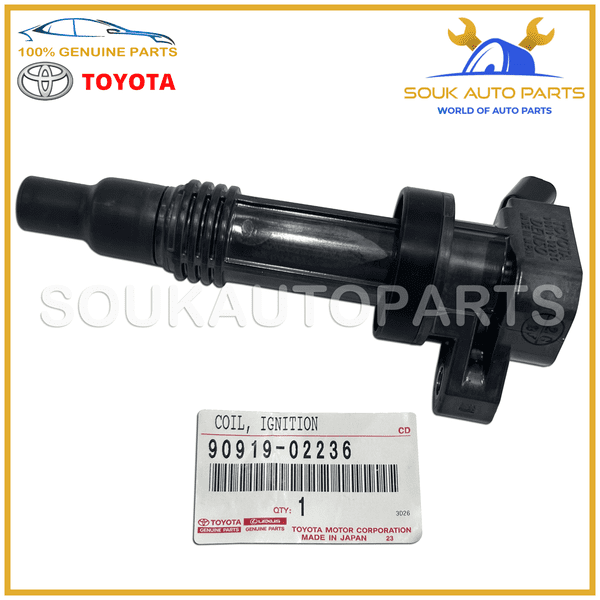 90919-02236 Genuine Toyota COIL ASSY, IGNITION 9091902236 OEM