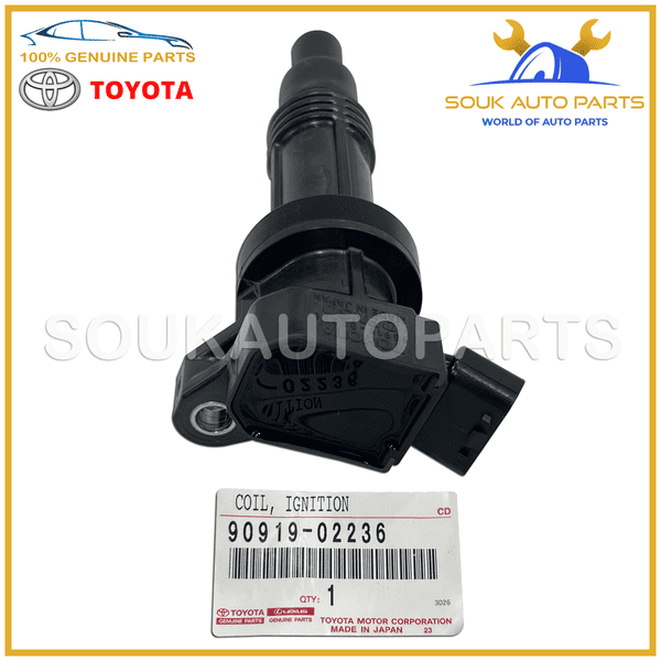 90919-02236 Genuine Toyota COIL ASSY, IGNITION 9091902236 OEM