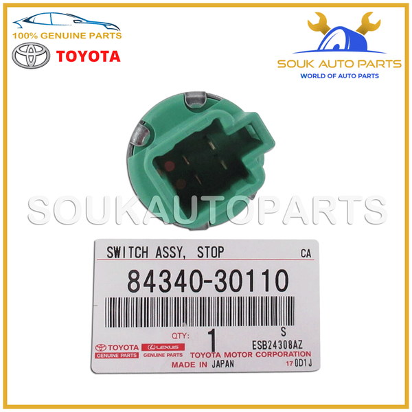 84340-30110 Genuine Toyota STOP LAMP SWITCH ASSY 8434030110 OEM