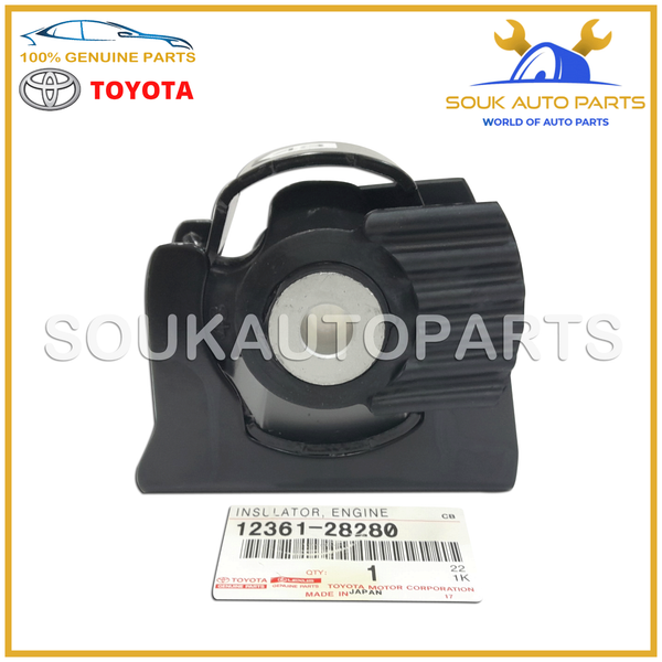 12361-28280 Genuine Toyota INSULATOR, ENGINE MOUNTING, FR(FOR TRANSVERSE ENGINE)