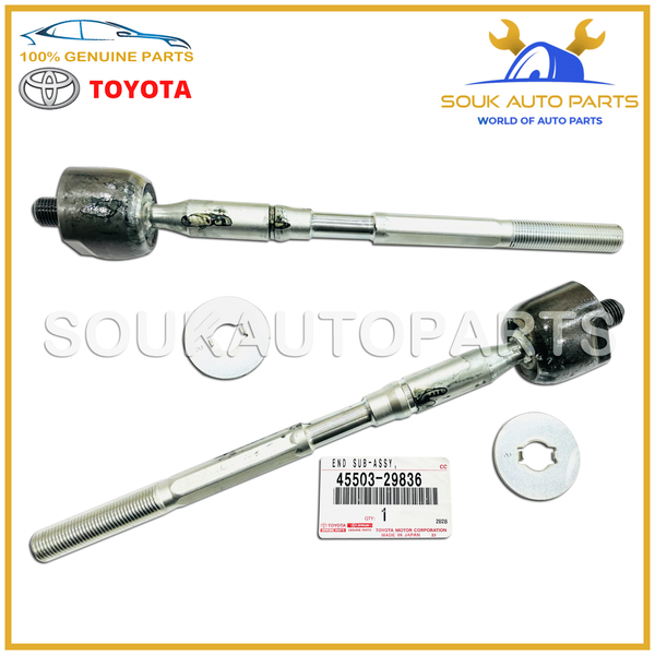 45503-29836 Genuine Toyota END SUB-ASSY (2 Pcs), STEERING RACK 4550329836 OEM