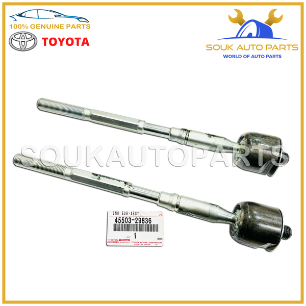 45503-29836 Genuine Toyota END SUB-ASSY (2 Pcs), STEERING RACK 4550329836 OEM