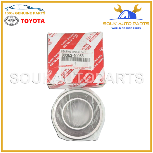 90363-40068 Genuine Toyota BEARING (FOR REAR AXLE SHAFT), RH/LH 9036340068 OEM