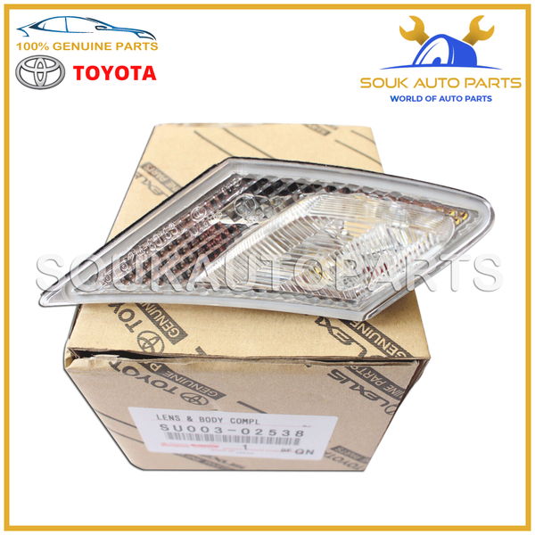 SU003-02538 Genuine Toyota LAMP ASSY, SIDE TURN SIGNAL, RH SU00302538 OEM