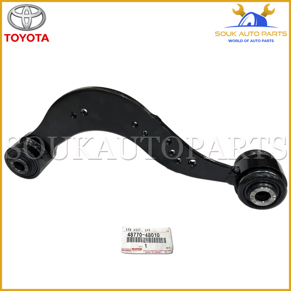 48770-48010 Genuine Toyota ARM ASSY, UPPER CONTROL, REAR, RH/LH 4877048010 OEM