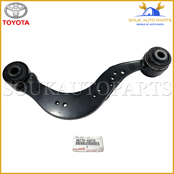 48770-48010 Genuine Toyota ARM ASSY, UPPER CONTROL, REAR, RH/LH 4877048010 OEM