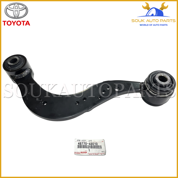 48770-48010 Genuine Toyota ARM ASSY, UPPER CONTROL, REAR, RH/LH 4877048010 OEM