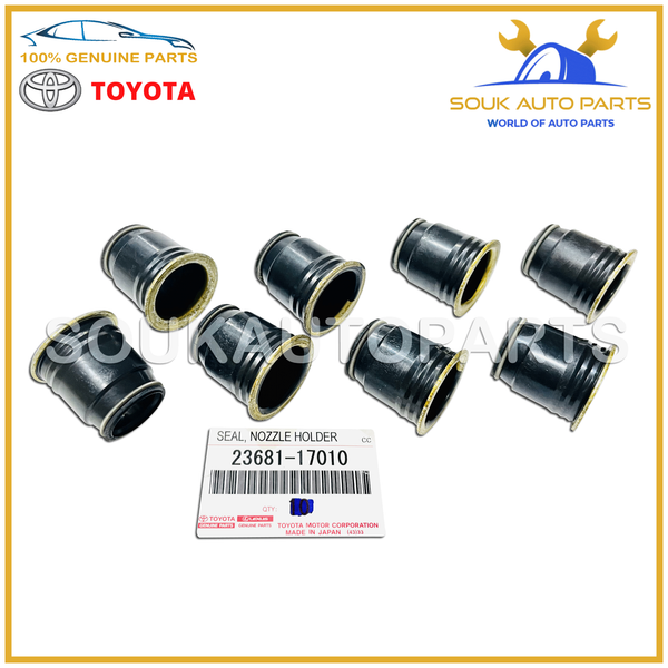 23681-17010 Genuine Toyota NOZZLE HOLDER SEAL (Set of 8 Pcs) 2368117010 OEM
