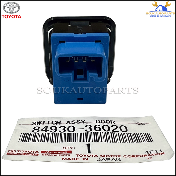 84930-36020 Genuine Toyota SWITCH ASSY, DOOR CONTROL 8493036020 OEM
