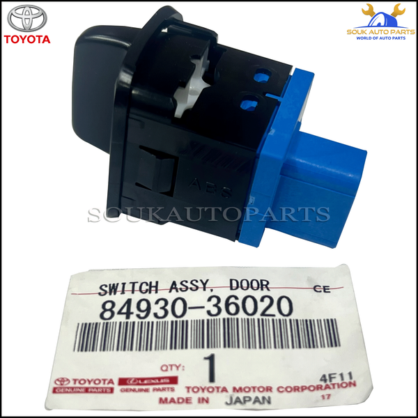 84930-36020 Genuine Toyota SWITCH ASSY, DOOR CONTROL 8493036020 OEM