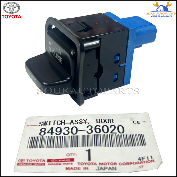 84930-36020 Genuine Toyota SWITCH ASSY, DOOR CONTROL 8493036020 OEM