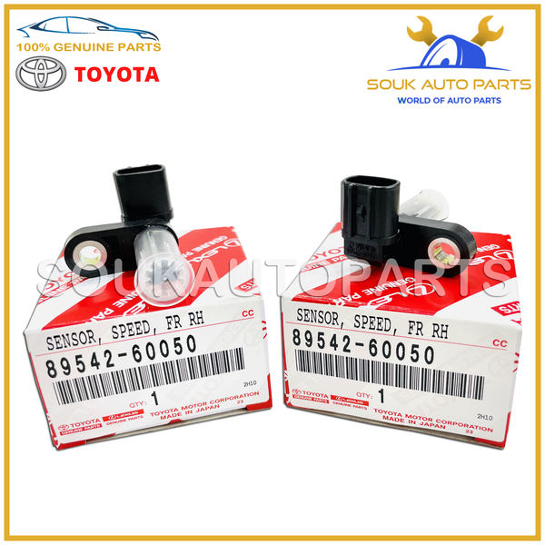 89542-60050 Genuine Toyota SENSOR SPEED RIGHT FRONT & REAR (2Pcs) 8954260050 OEM
