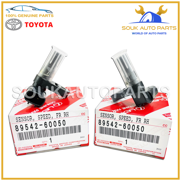 89542-60050 Genuine Toyota SENSOR SPEED RIGHT FRONT & REAR (2Pcs) 8954260050 OEM