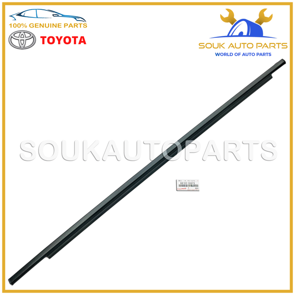 68162-35073 Genuine Toyota WEATHERSTRIP ASSY, FRONT DOOR GLASS, OUTER LH 1GR-FE
