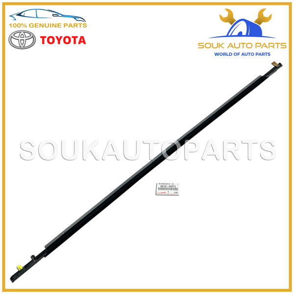 68161-35073 Genuine Toyota WEATHERSTRIP ASSY, FRONT DOOR GLASS, OUTER RH 1GR-FE