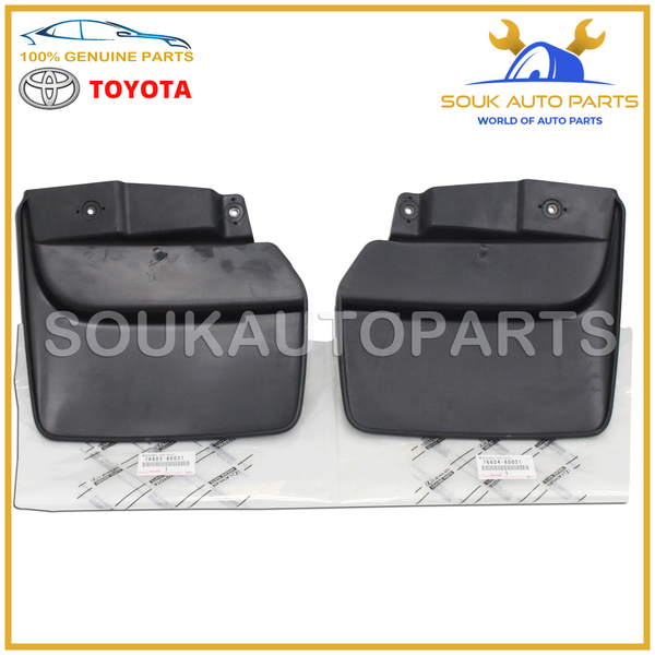 FRONT MUD GUARDS FLAPS SPLASH PAIR Genuine Toyota LAND CRUISER 1993-97 FZJ80