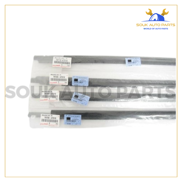 Genuine Toyota FRONT REAR DOOR BELT MOULDING WEATHERSTRIP SET PRIUS 2004-09