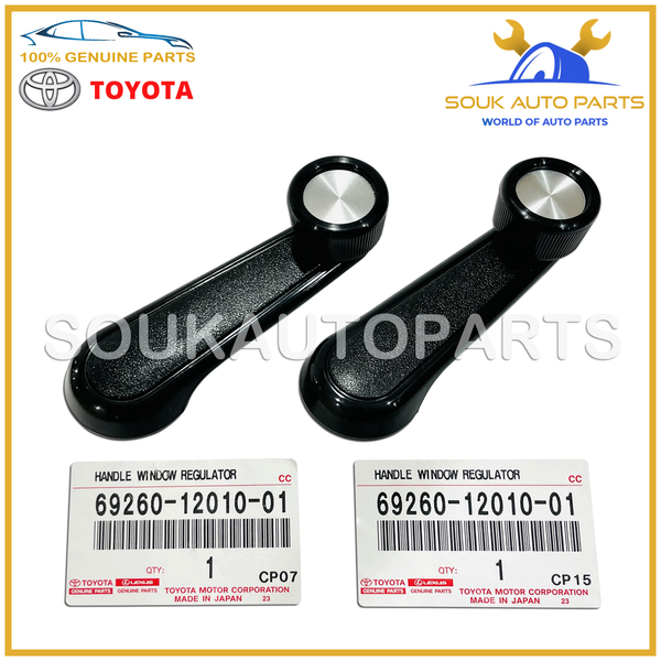 69260-12010-01 Genuine Toyota HANDLE FRONT DOOR WINDOW REGULATOR SET (2 PC) FJ40