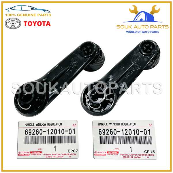 69260-12010-01 Genuine Toyota HANDLE FRONT DOOR WINDOW REGULATOR SET (2 PC) FJ40