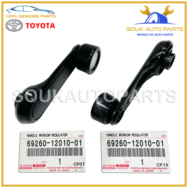 69260-12010-01 Genuine Toyota HANDLE FRONT DOOR WINDOW REGULATOR SET (2 PC) FJ40