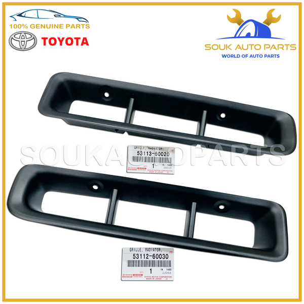 Genuine Toyota LOWER GRILLE RADIATOR LH & RH Land Cruiser FZJ80 Lexus LX450