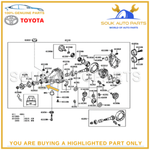 90366-30067 Genuine Toyota BEARING, TAPERED ROLLER (FRONT DRIVE PINION FRONT)