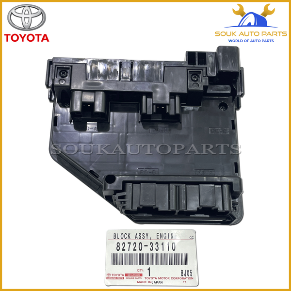 82720-33110 Genuine Toyota BLOCK ASSY, ENGINE ROOM JUNCTION AURION CAMRY