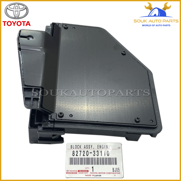 82720-33110 Genuine Toyota BLOCK ASSY, ENGINE ROOM JUNCTION AURION CAMRY