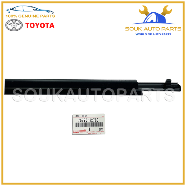 75720-12780 Genuine Toyota MOULDING ASSY, FRONT DOOR BELT, LH